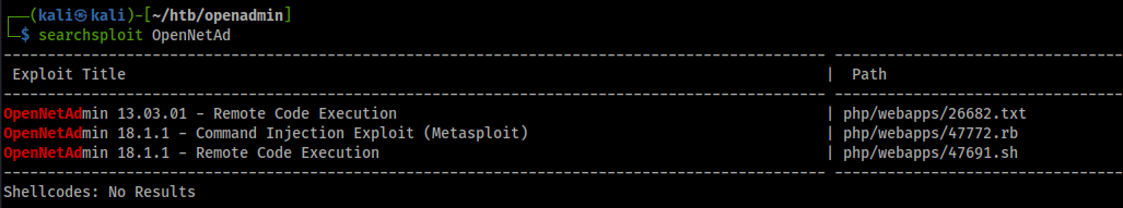 searchsploit